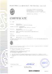 Certificate ESČ Certificate ESČ