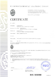 Certificate ESČ Certificate ESČ