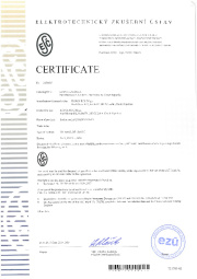 Certificate ESČ