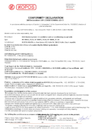 Conformity declaration Conformity declaration