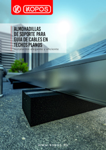 Almohadillas de soporte para guía de cables en techos planos Almohadillas de soporte para guía de cables en techos planos