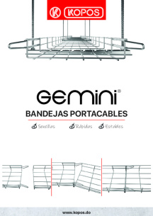 Bandejas portacables GEMINI® Bandejas portacables GEMINI®