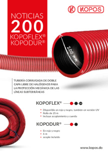 Noticias 200 - KOPOFLEX®, KOPODUR® Noticias 200 - KOPOFLEX®, KOPODUR®