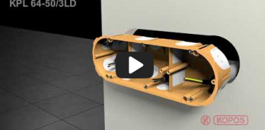 Embedded thumbnail for Caja de cableado de instrucciones de instalación para pared hueca KPL 64-50/3LD